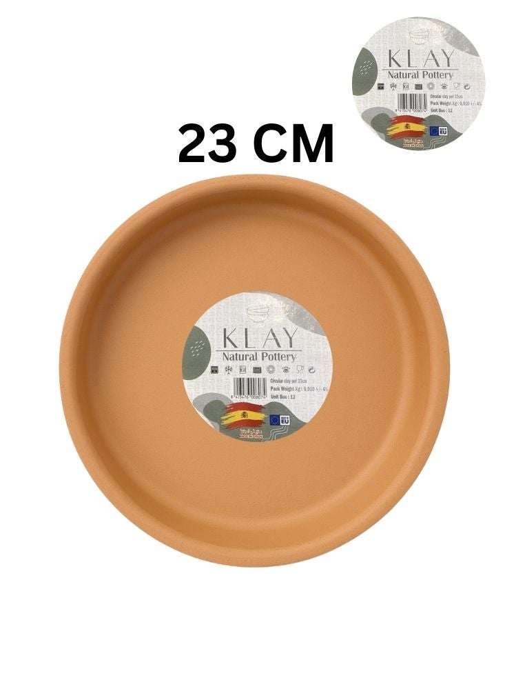 KLaY Green Glazed Clay Bowl – 17cm Pack of 2 – Rustic Terracotta Tableware