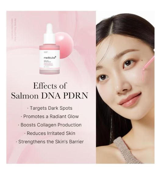 Salmon DNA PDRN Pink Peptide Serum, Pink glow serum, Peptide, Niacinamide, Hydrating & Moisturizing & Firming, Uneven Skin Tone, Korean Skincare | 1.01 fl.oz. (1.01 fl.oz., Salmon DNA PDRN)