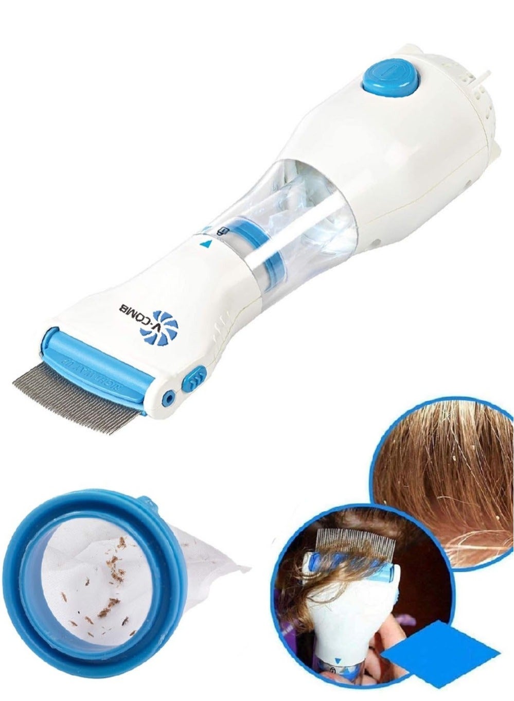Generic Electric Lice & Nit Removal Comb -- V-Comb