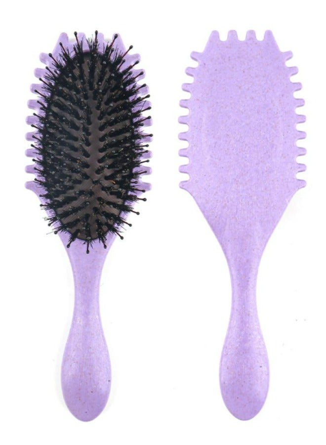 TRENZ Curling Comb, Curly Hair Styling Brush, Hair Styling Brush for Combing and Shaping Curly Hair Purple