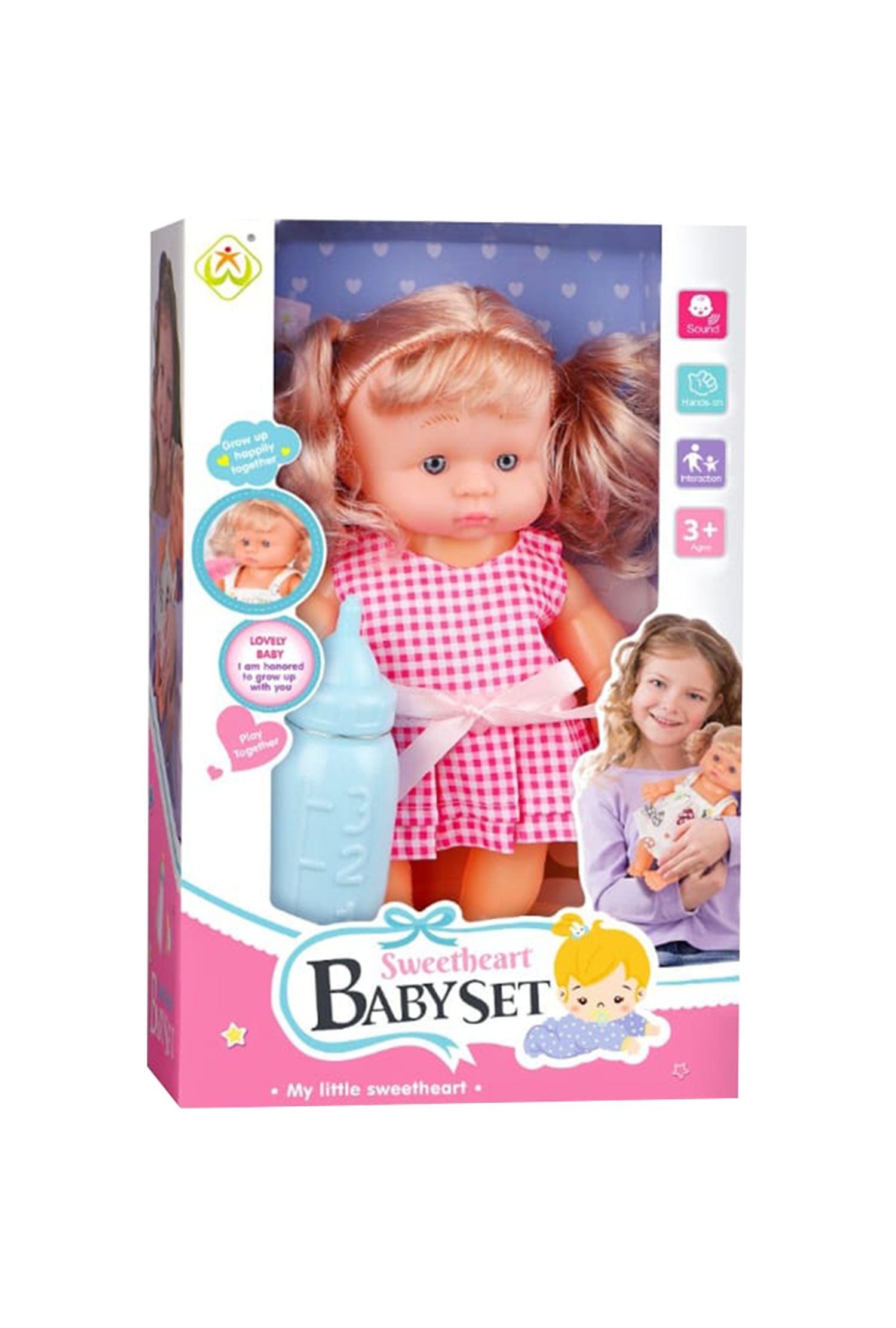Sweetheart BabySet Baby Boy Doll Soft & Cuddly Newborn Toy for Pretend Play