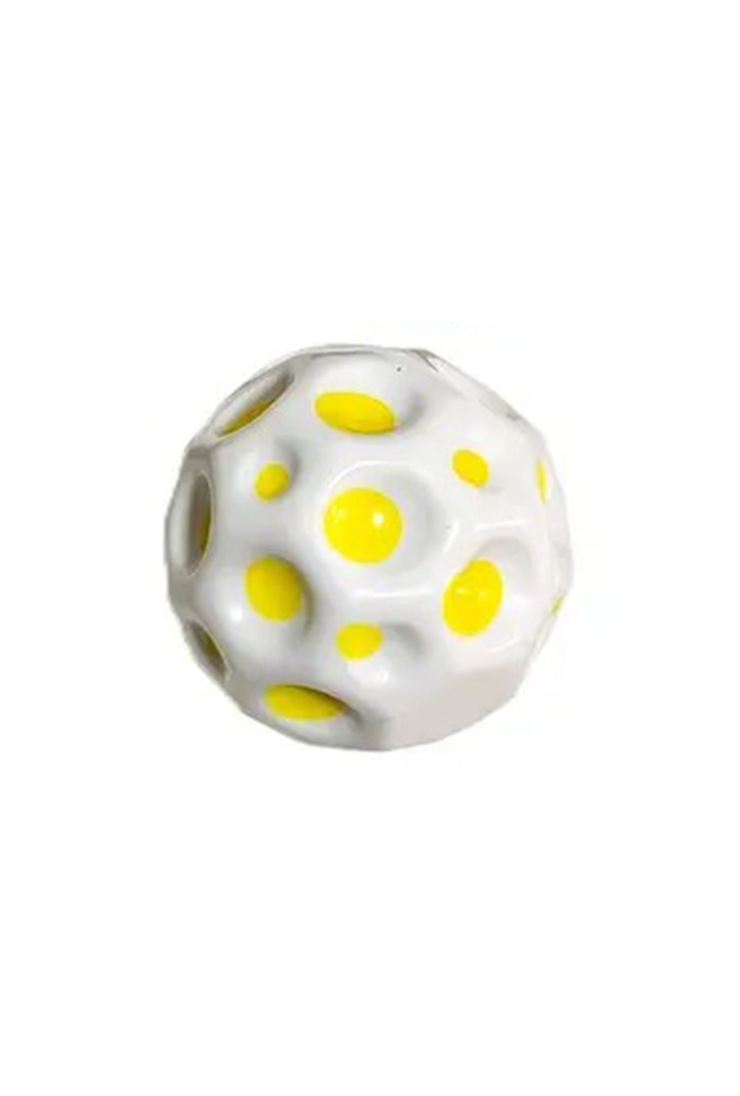 Soft Rubber Bouncing Yellow Moon Ball Fun Play Toy for Kids