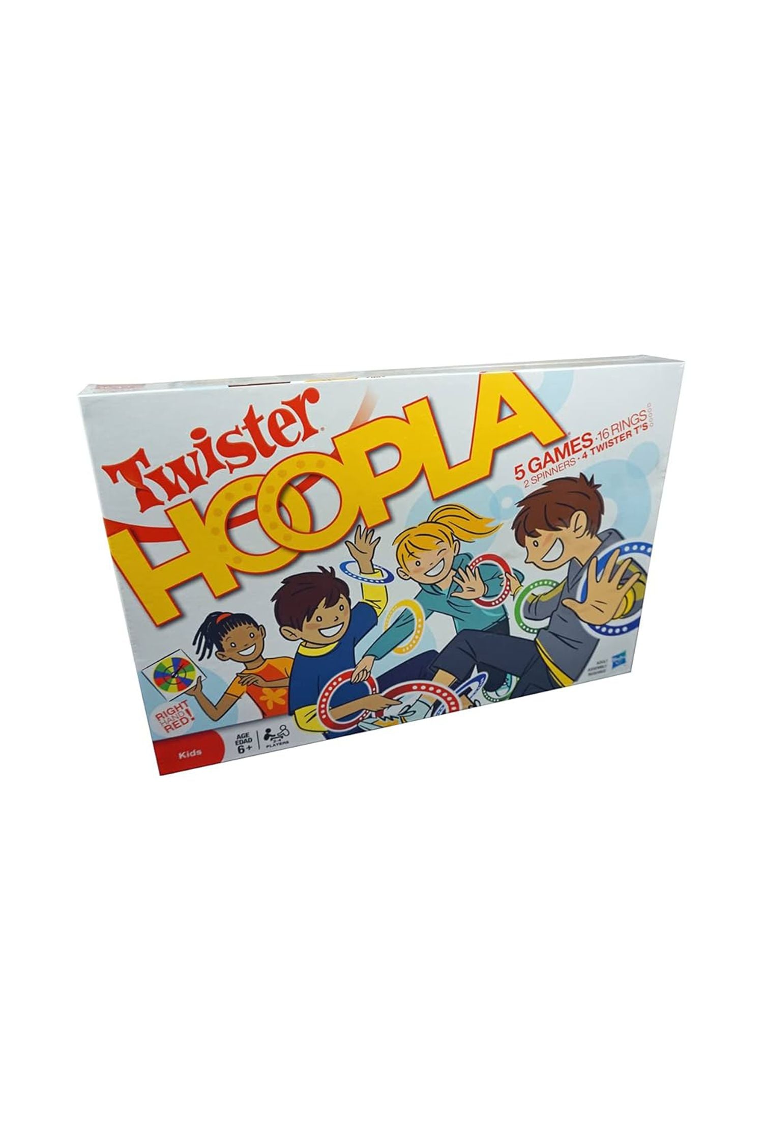 Twister Hoopla 5 Games in 1 with 16 Rings, 2 Spinners & 4 Twister T’s