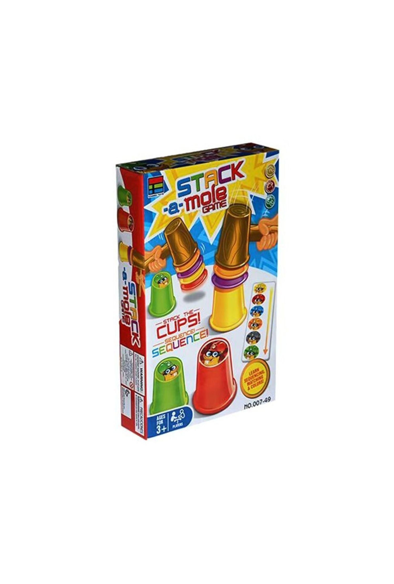 Stack-a-mole Game Fun Cup Stacking Sequence Challenge for Kids & Family