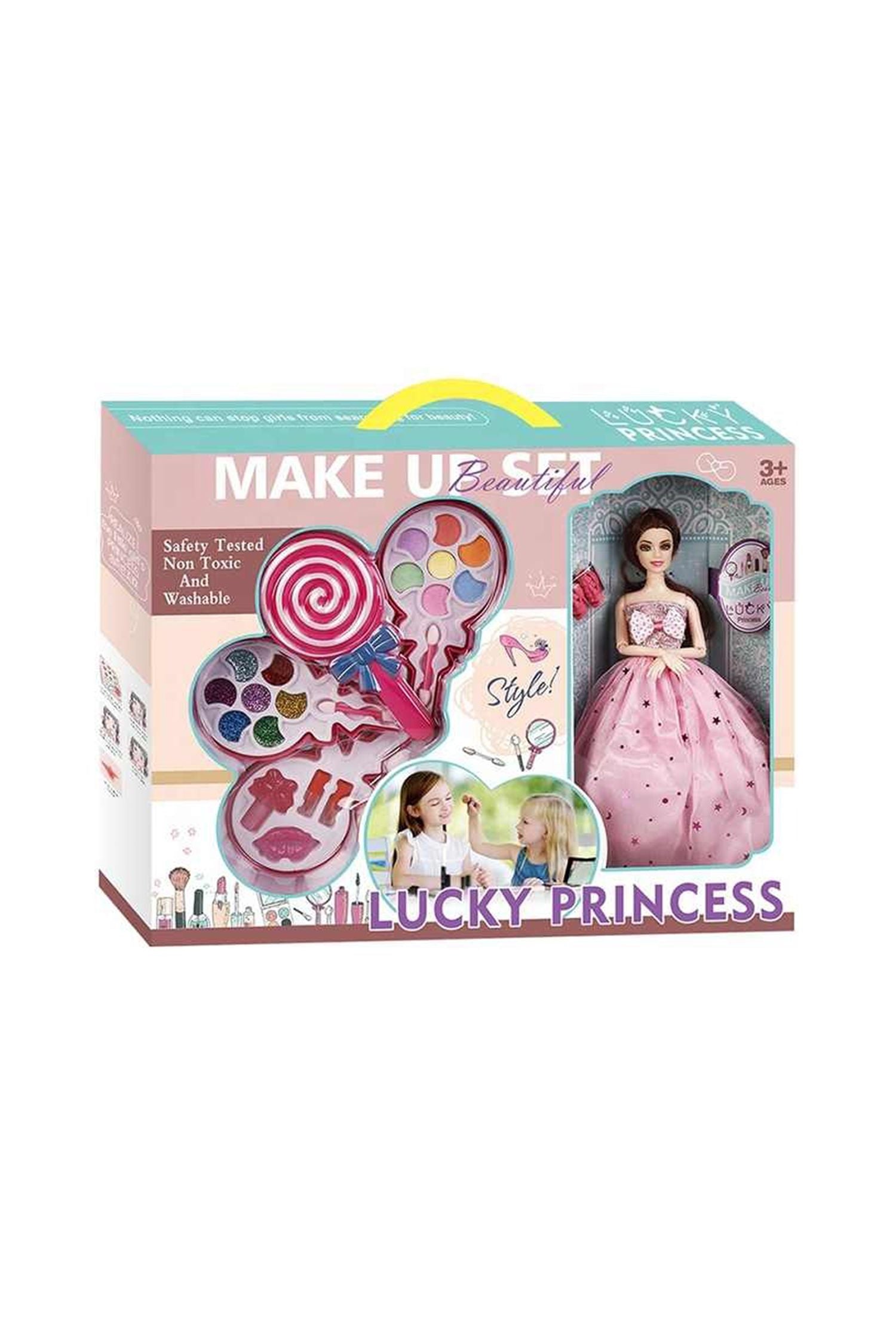 Lucky Princess Dark Pink Makeup Set Non-Toxic, Washable & Safety Tested