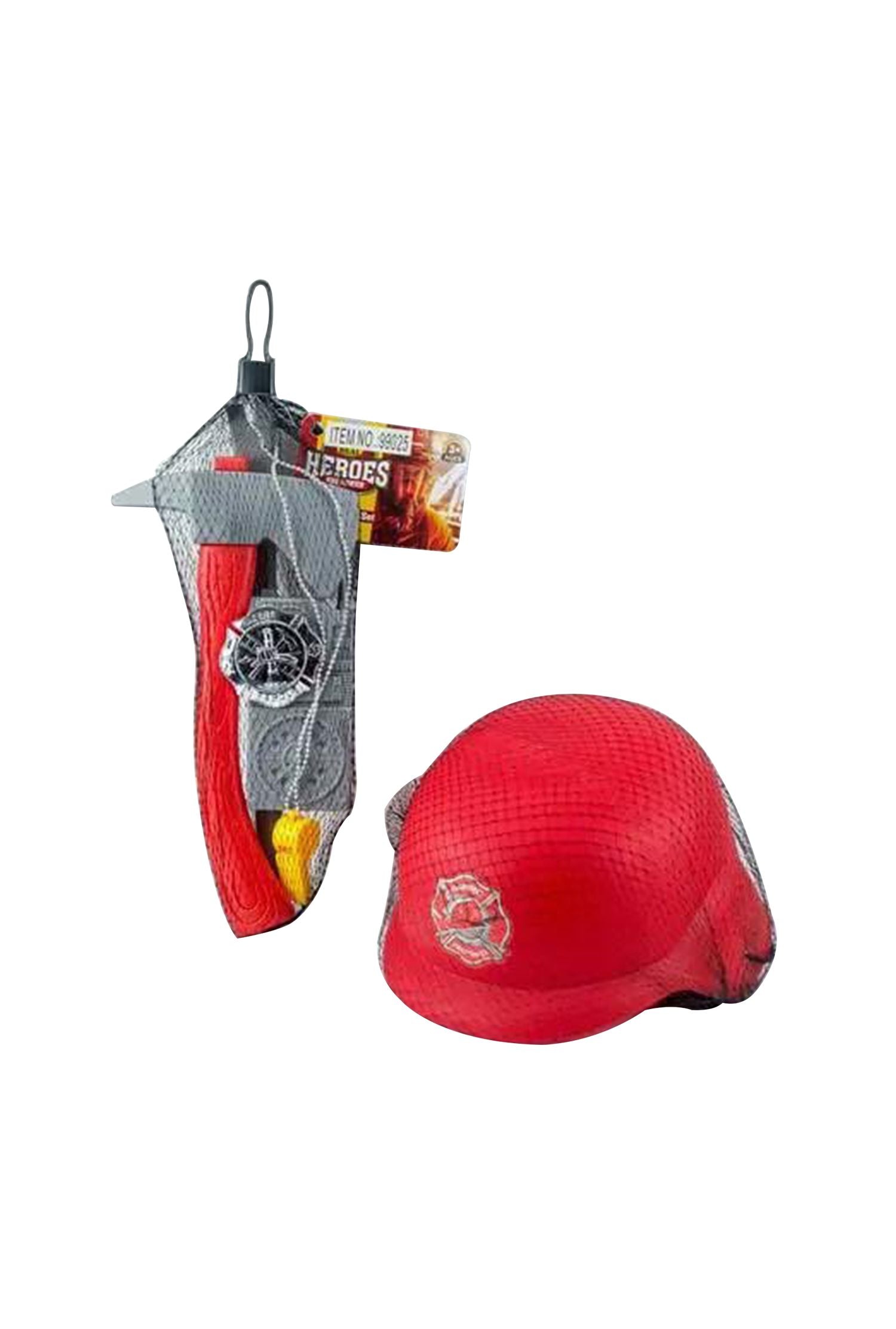 Real Heroes Firefighter Toy Set Complete Rescue Kit with Role-Play Helmet