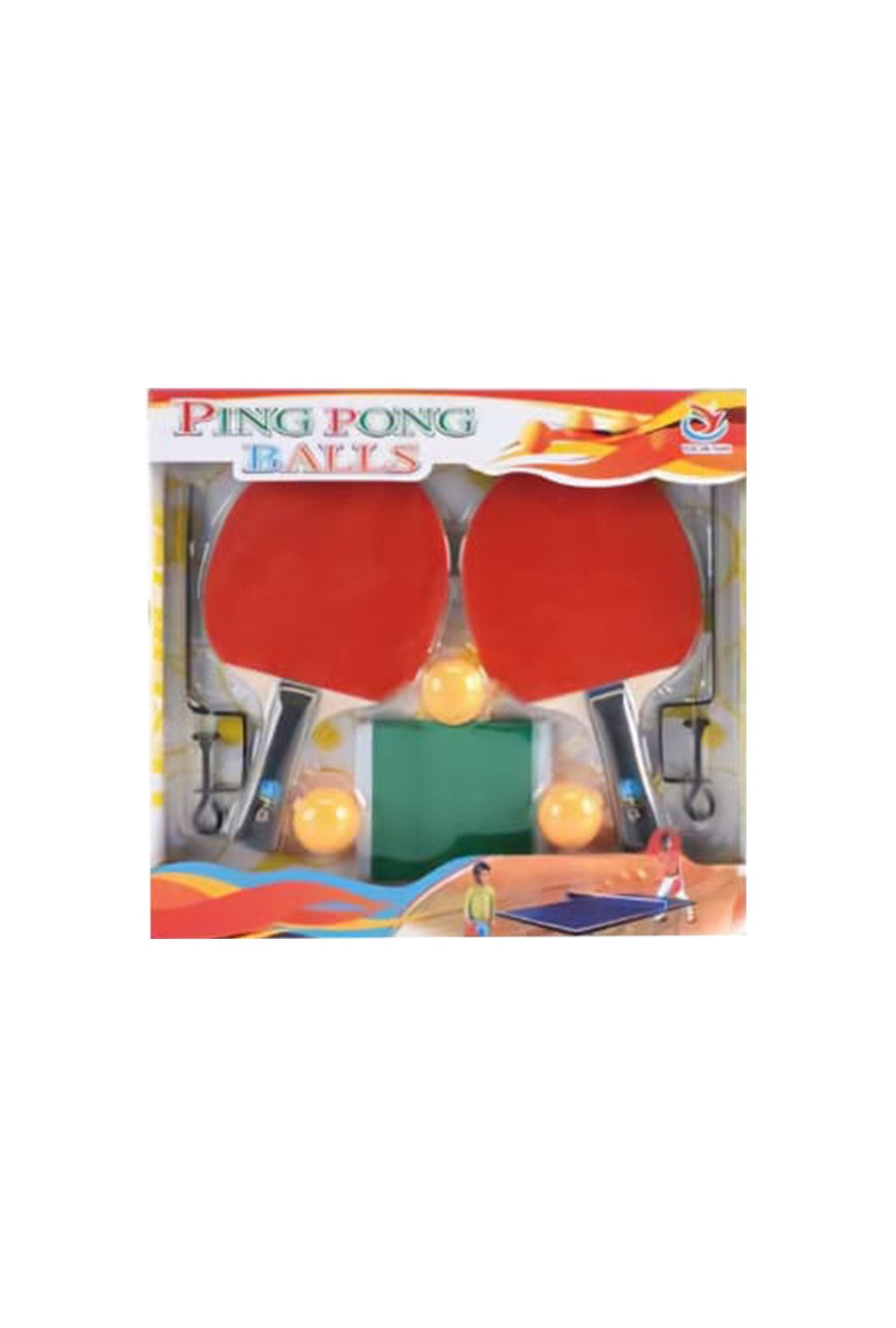 Ping Pong Racket Set 2 Paddles & Balls for Indoor/Outdoor Play