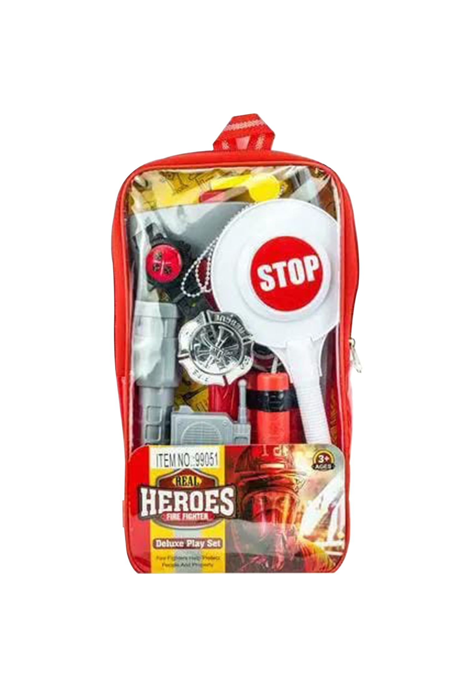 Real Heroes Fire Fighter Rescue Set Action-Powered Toy with accessories