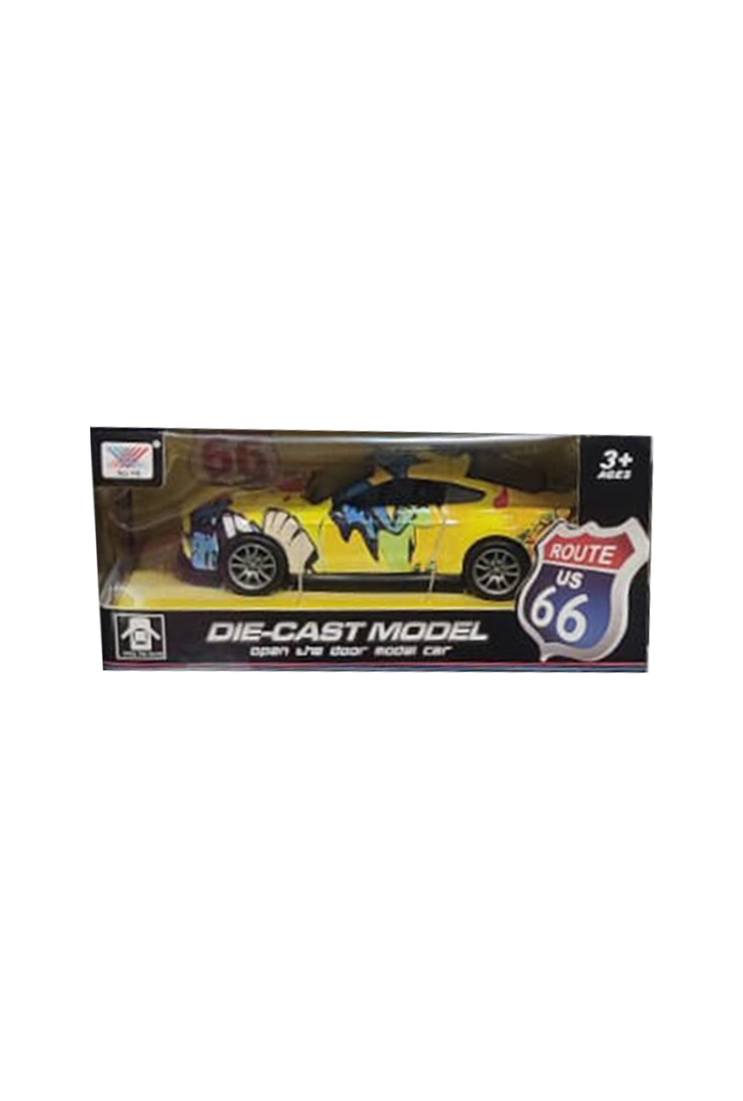 Die-Cast Route 66 Model Car Toy for Kids 3+