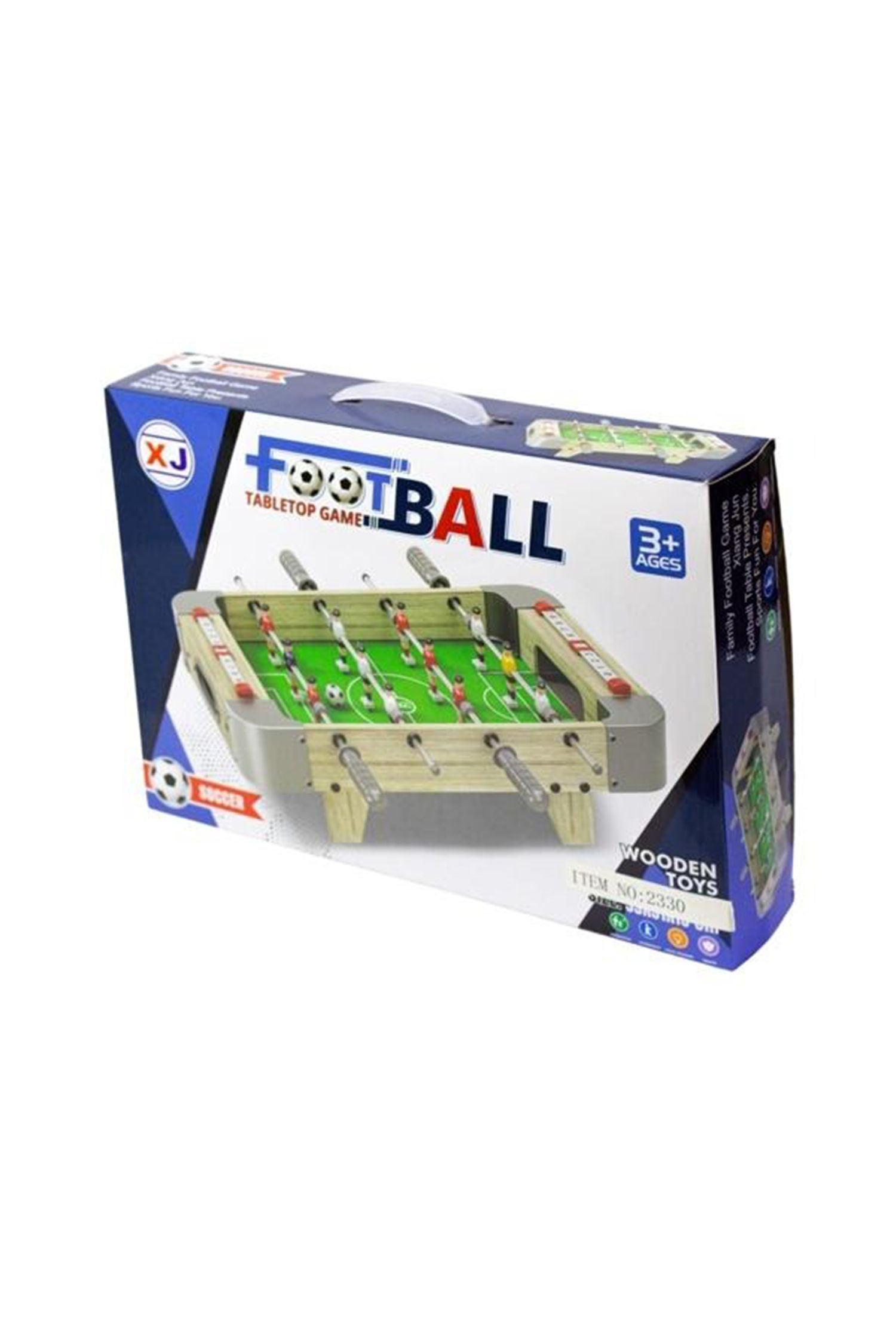 Wooden Tabletop Football Game Mini Foosball Soccer Toy for Kids & Adults