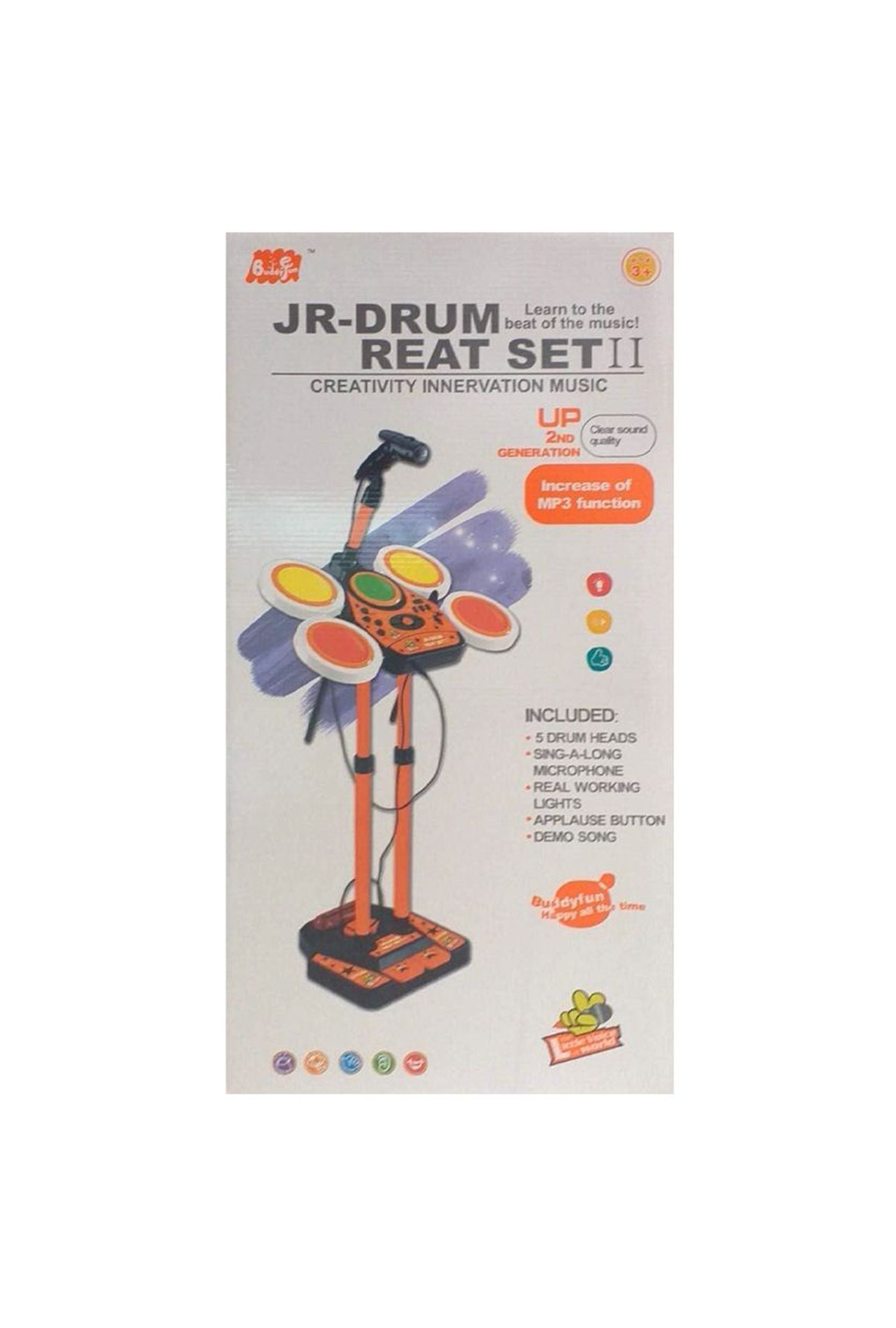 JR-Drum Real Set 2nd Generation Creative Music Toy for Kids